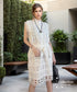 Hollow Stand-up Collar Dress